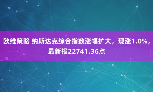 欧维策略 纳斯达克综合指数涨幅扩大，现涨1.0%，最新报22741.36点